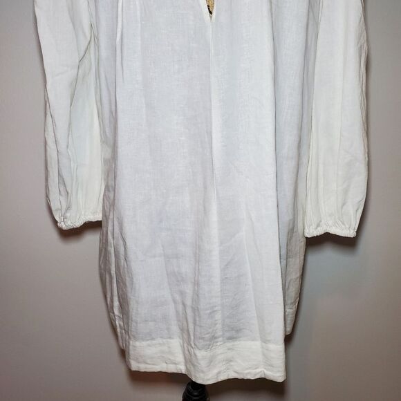 Free People Clover Pintuck Linen Blend Tunic Dress Size Medium - Picture 12 of 16